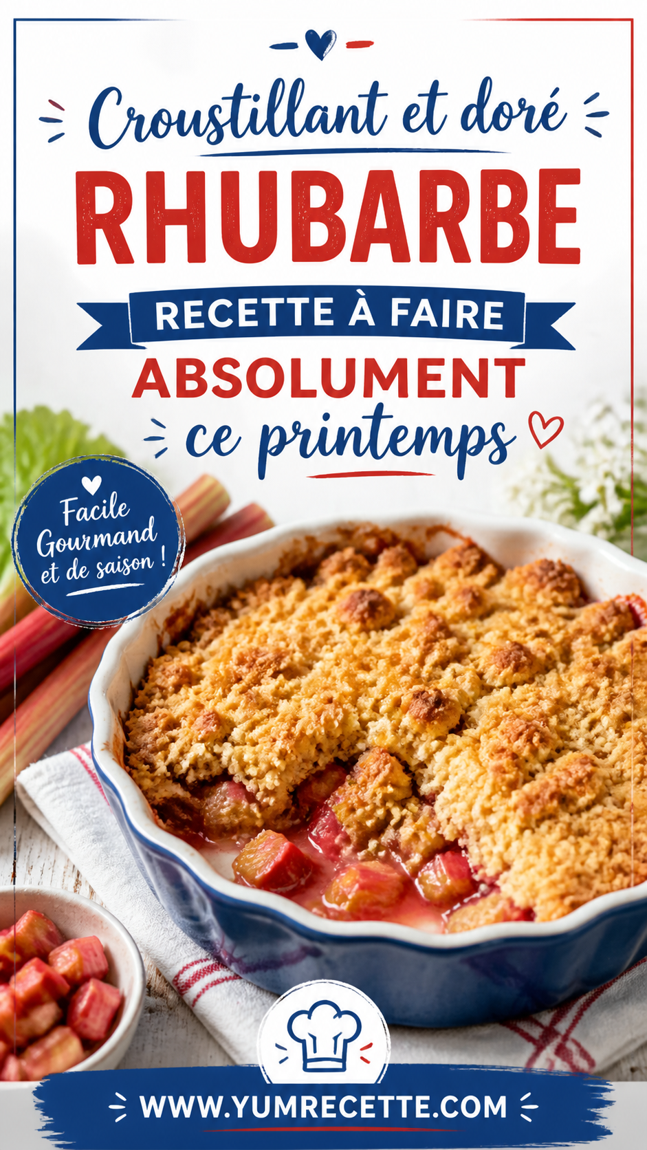 Croustillant et doré - Recette de rhubarbe