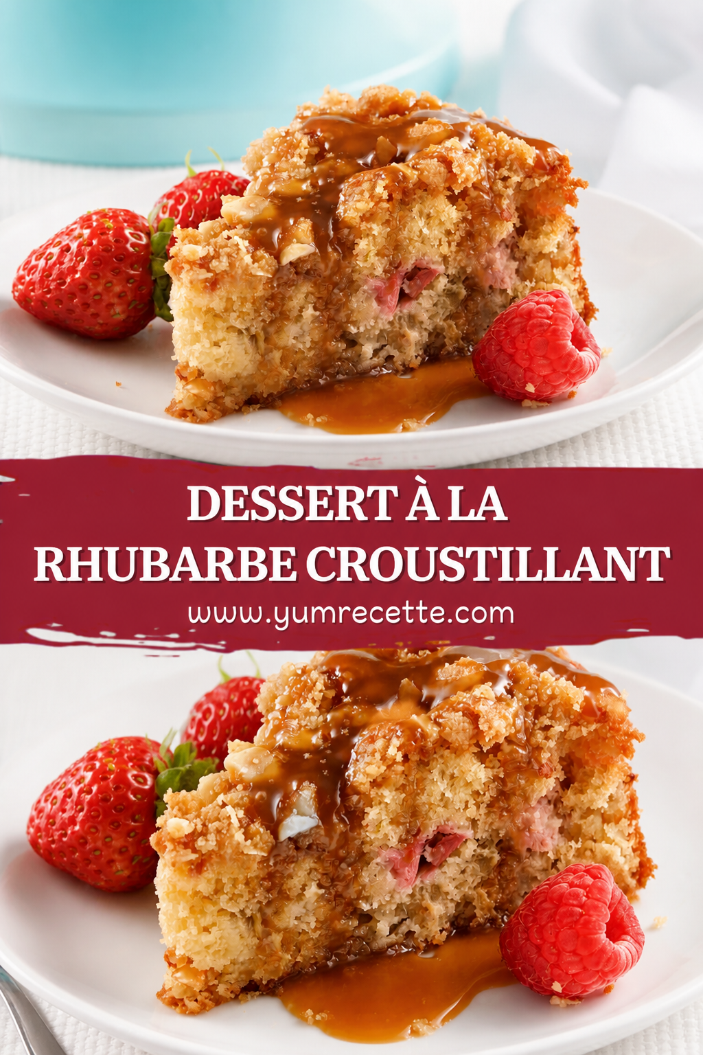 Dessert à la Rhubarbe Croustillant – Prêt en 30 Min