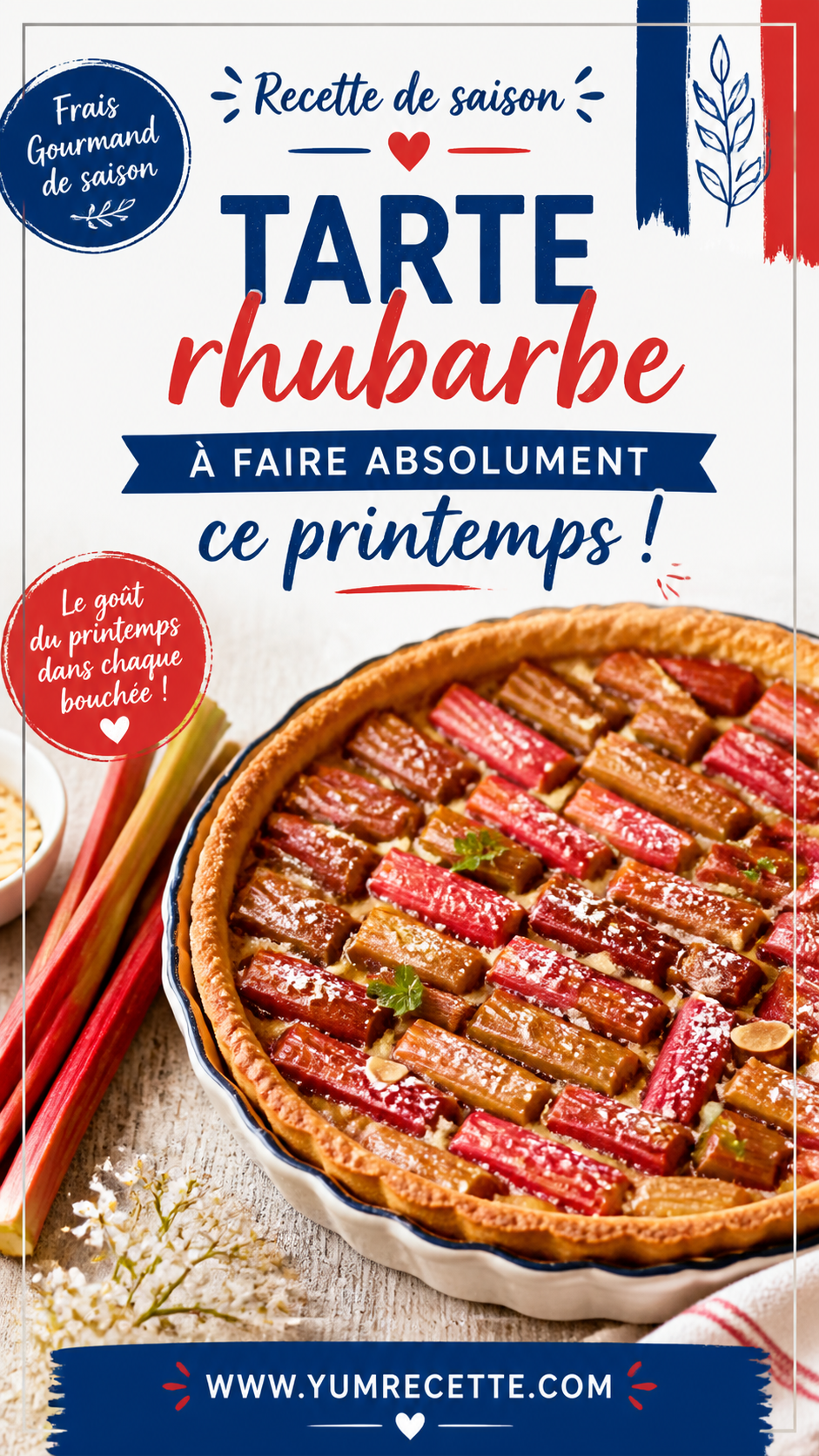 Recette de saison - Tarte rhubarbe
