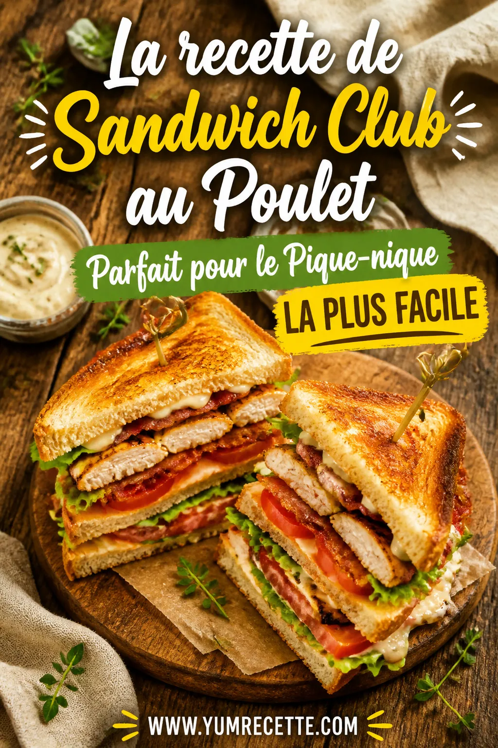 Sandwich Club au Poulet
