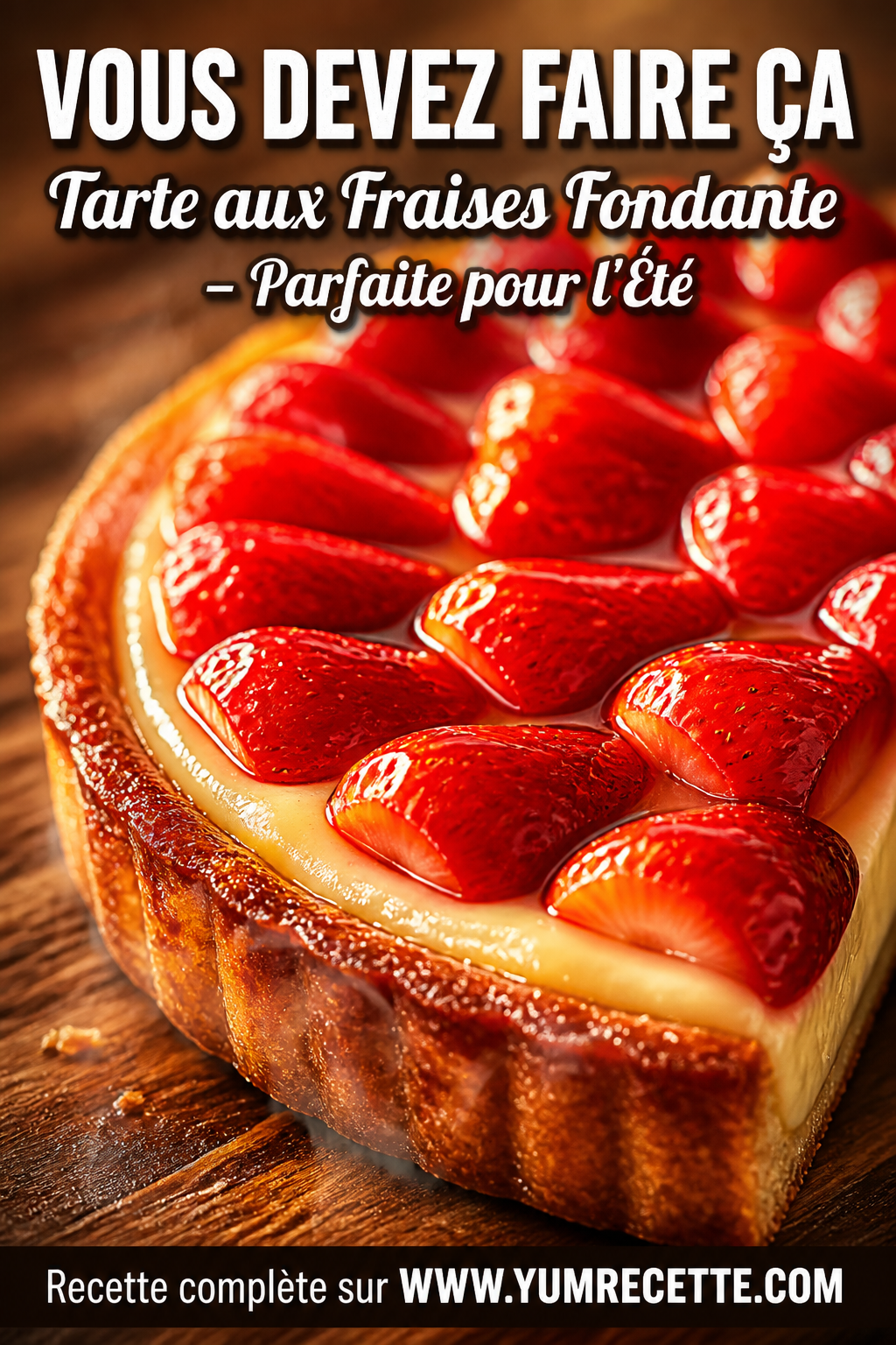 Tarte aux Fraises Fondante