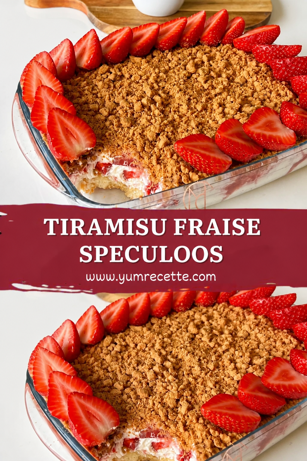 Tiramisu Fraise Speculoos Fondant