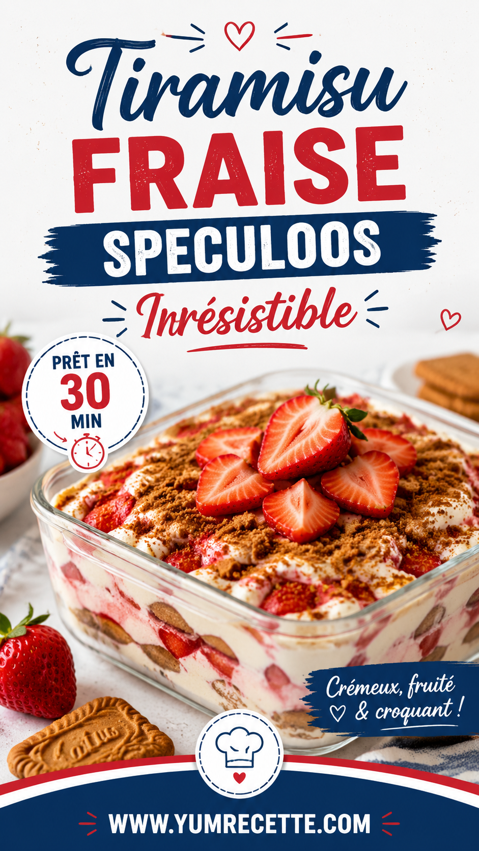 Tiramisu Fraise Speculoos