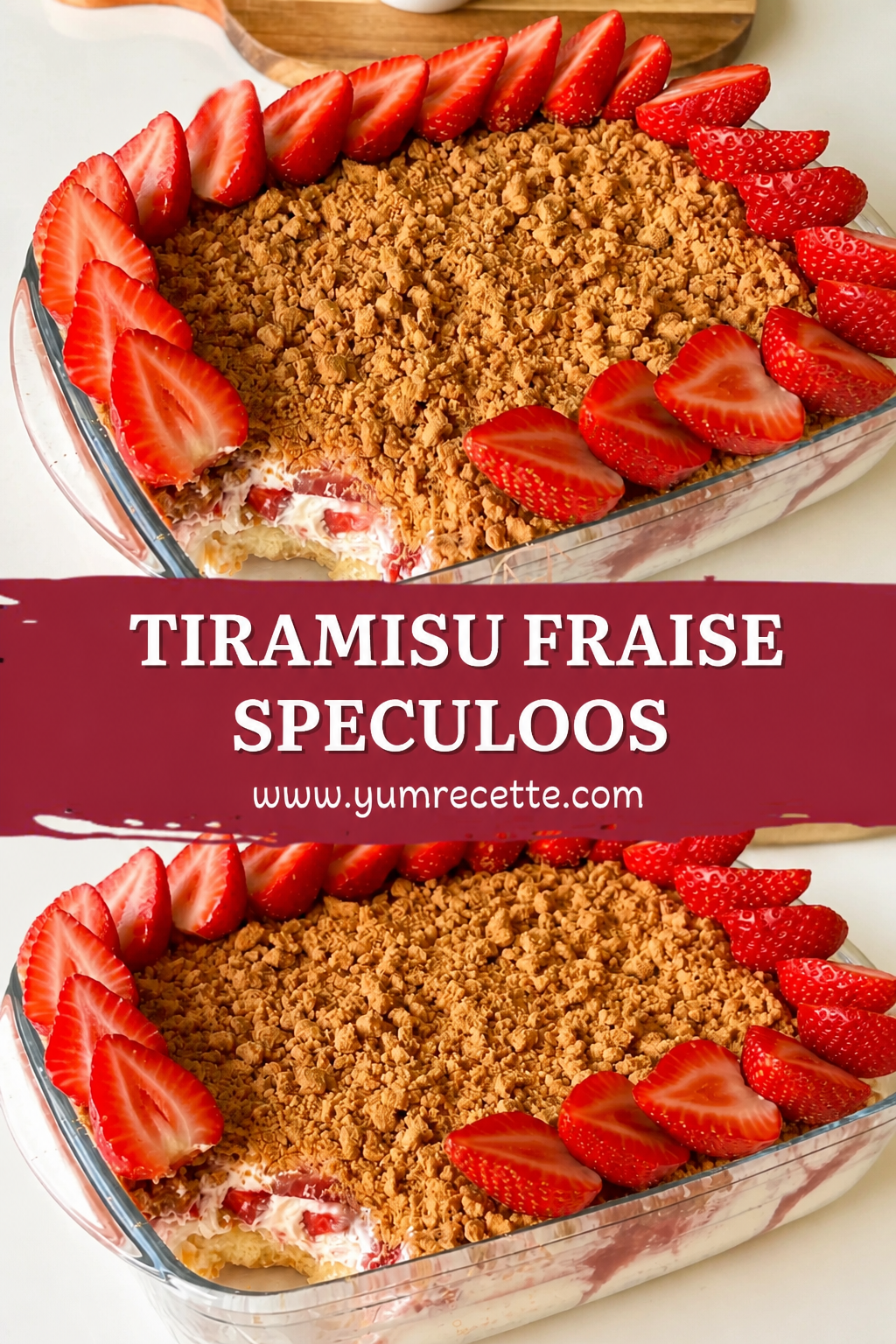 Tiramisu Fraise Speculoos Onctueux pour l'Été
