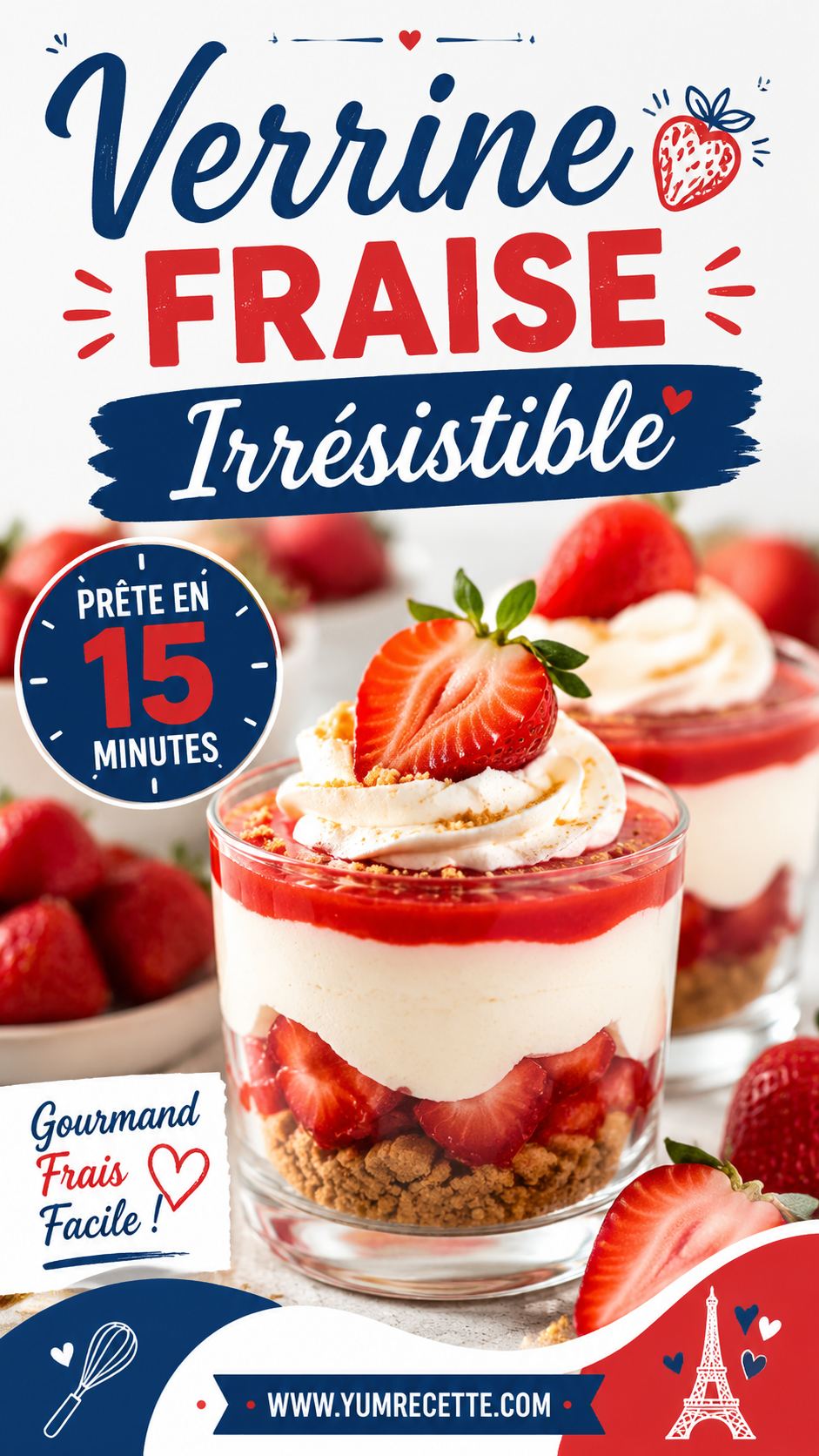 Verrine Fraise Irrésistible